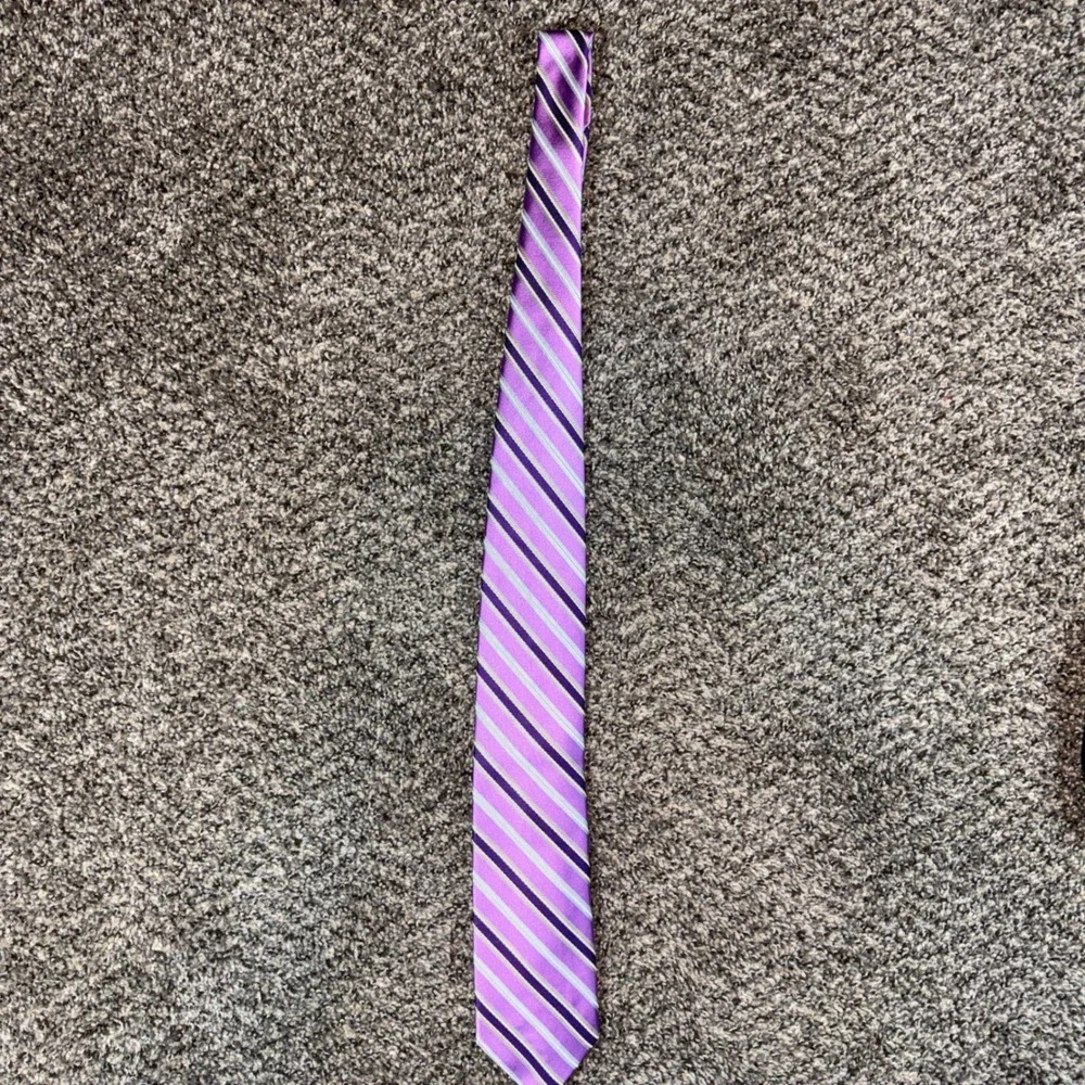 Robert Talbott Carmel Best Of Class Silk Tie‎ Purple Striped Hand Sewn USA